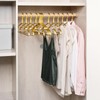 Amber Home 20 Pack Premium Matte Gold Aluminum Coat Hangers,