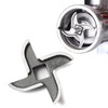 4PCS Meat Grinder Blade, Food Grinder Blade Mincers Replacement (#12)