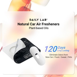 Natural Car Air Freshener Refills for Star Glow Model 3 Highland Version, 6 Months Use Time Long Lasting Car Air Fresheners, Refillable Car Fragrance, Car Odor Eliminator (Amber & Pink Pepper)