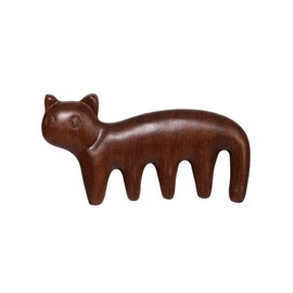 ARFUKA Wooden Cat Scalp Massage Comb Five Claw Trigger Point Massage Tool for Head, Scalp, Neck Stress Relax and Hair Growth