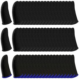 60 Pcs Gaming Finger Sleeves for Mobile Game, Anti-Sweat Breathable Seamless Thumb Finger Sleeve for League of Legend, PUBG, Rules of Survival, Knives Out, Fortnine