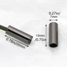 16 Pcs Metal Cord End Tips for Hoodies Pants, Zinc Alloy Shoelace Tips Aglets Cord Locks Fasteners for DIY Projects Rope End Stoppers Drawstring Cords