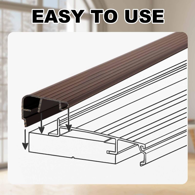 Pangda 36 Inch Fixed Vinyl Sill Cap Replacement Threshold Single