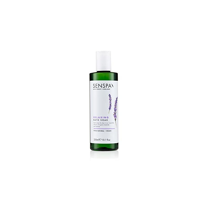 SenSpa Relaxing Lavender Bath Soak, Vegan Bubble Bath, 250ml