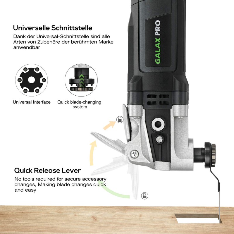 GALAX PRO 3.5A 6 Variable Speed Oscillating Multi Tool Kit