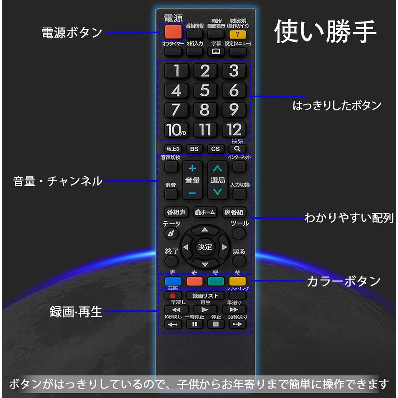 Sharp TV Remote - SHARP AQUOS Replacement Remote - Compatible