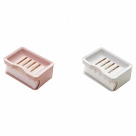 Drainable soap case Drainable soap case Drainable soap dish Drainable Soap Case 1 Luxury Soap Holder - Pink 2ea