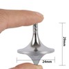 Lvpradior Stainless Steel Spinning Top, Long Lasting Spin Time Over