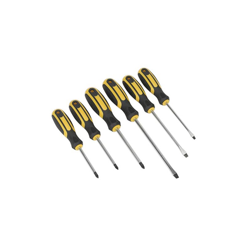 Sealey S0615 Soft Grip Screwdriver Set, 6 Pieces