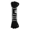 Cherry Blossom Footwear Round Lace Shoelaces, Black, 100cm