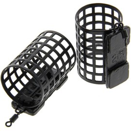10x Cage Feeders for Carp & Coarse Fishing Round Weights 20g, 25g, 30g Durable, Precision Bait Delivery, Optimized Casting Distance, Versatile for Freshwater & Saltwater Tackle (25g Cage Feeders)