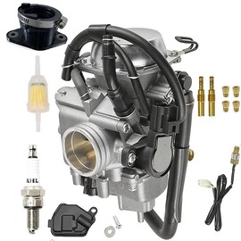 YJGZSVK Carburetor Fit For Honda Foreman 500 TRX500FE TRX500FM 2005-2009 TRX500TM 2005-2006 Replaces Part Number 16100-HP0-A01 16100-HP0-A02 Intake Manifold