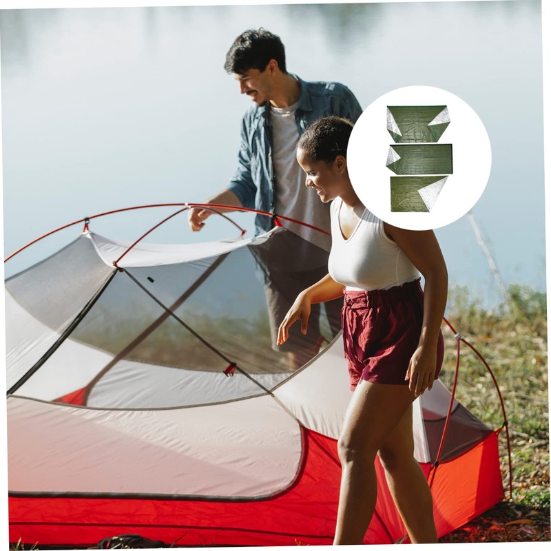 VICASKY Emergency Survival with Thermal Blanket Tent Portable Insulated Outdoor