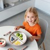 Bakpoco Stainless Steel Baby Plate with Suction, 9” Divided Toddler