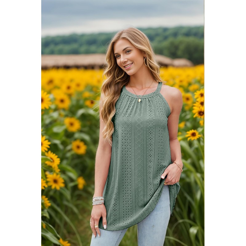 WIHOLL Plus Size Swimsuit for Women Slveless Crochet Beach Cover