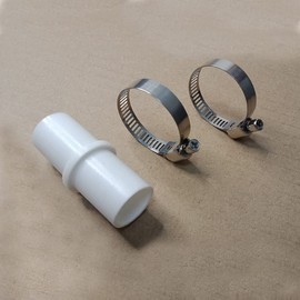 2 Pieces Washing Machine Drain Hose Connectors with Hose Clamps Dishwasher Drain Hose Adapter Washer Drain Hose Extension Adapter for for 0.8 Inch Washing Machine Dishwasher Water Hose