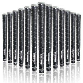 CHAMPKEY WRAP-Y Rubber Golf Grips 13 Pack - All Weather Performance, High Feedback and Traction Golf Club Grips (Standard, Black)