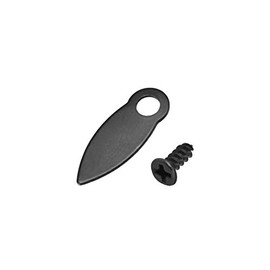 sourcing map Set of 30 frame knobs, metal teardrop shape with screws for hanging (black) 3/5 inch