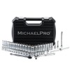 MichaelPro 50-Piece 3/8" Drive 90 Tooth Deep Socket Set, Premium