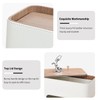 GORESE Cosmetic Tissue Box with Tray, Leather Tissue Box, Paper