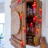 Lights4fun 20er LED Chilli Lichterkette rot batteriebetrieben Chilli Geschenkset Chilli