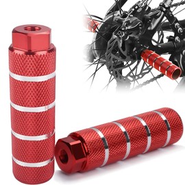 Wohlstand Pack of 2 Bicycle Pegs Bicycle Pins Aluminium Alloy Foot Pedal Pegs Non-Slip Bicycle Peg Bike Pegs Bicycle Pedal Foot Stunt Pegs Axle Foot Pegs Stunt Pedal for BMX, Mountain Bike, Bicycle