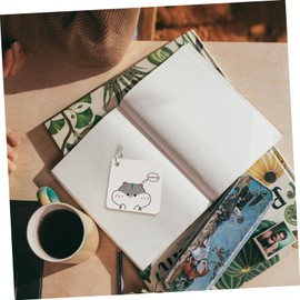 Operitacx 6pcs Notebook Journal with Ring Binding Pocket Note Pad Spiral Study Cards with Rings Spiral Memo Pads Lanyards for Id Badges Blank Notecards Blank Cards Note Pads Memo Cards Paper