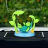 NUOBESTY Solar Powered Swinging Turtle, Plastic Dashboard Ornament Cute Cartoon