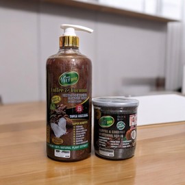 Veet Gold Coffee Coconut Super whitening Scrub 450g & shower gel 1000ml