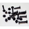 Unbranded/Generic 1" Black Plastic Screw Posts Binding Chicago Screws Binder pk of 10