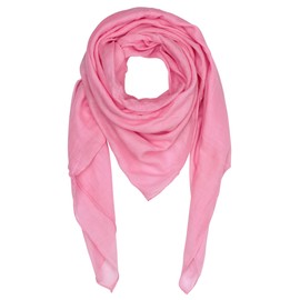 Superfreak® Cotton Cloth Scarf Shawl, 100 x 100 cm, 100% Cotton, All Colours - pink