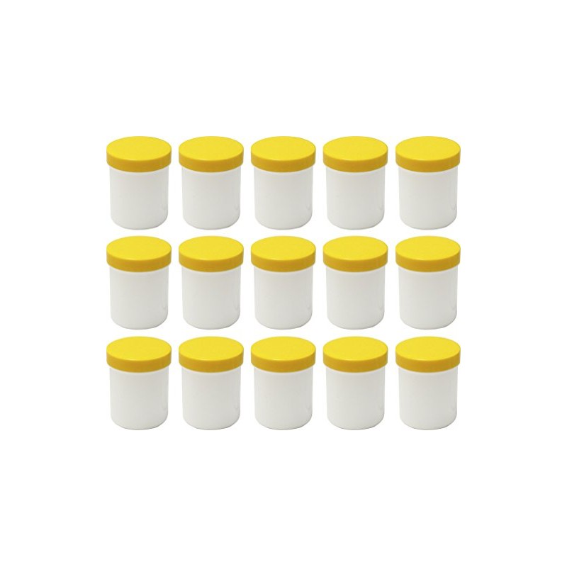 15 Containers Containers Ointment Cream/Ointment Kruke High, 60ml Capacity with