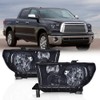 G-PLUS Front Headlights Assembly Pair,Compatible with 2007-2013 Toyota Tundra/Fit 2008-2017