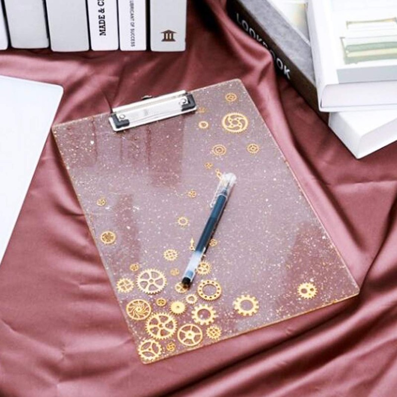 DIYBravo Clip Clipboard Folder A4 Clip File Handmade Epoxy Resin