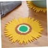 iplusmile Placemats for Dining Table 2pcs Heat Resistant Mats Sunflower