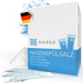 60 x Nasal Rinse Salt · Large Storage Pack · Practical Sticks · NARSA® Nose Salt for Nasal Shower