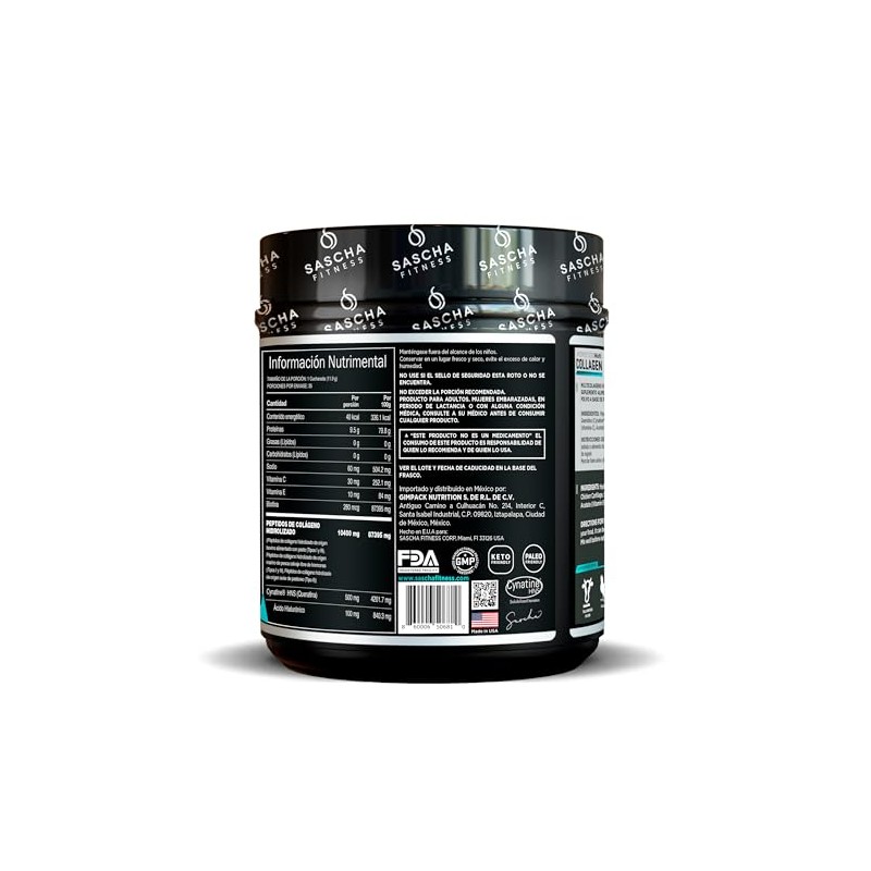 LIFEED5 Colágeno Hidrolizado en Polvo con Glucosamina | 45 porciones