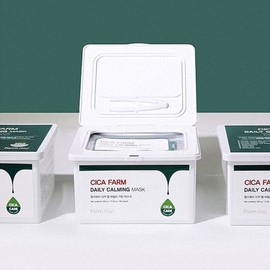 Farmstay 뽑아쓰는 마스크팩 시카 30매+비피다 30매 데일리 카밍 마스크 (총 60매입) Peel-off Mask Pack Cica 30 Sheets + Bifida 30 Sheets Daily Calming Mask (Total 60 Sheets)