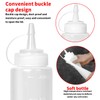 Abnaok 8oz Food Grade Plastic Squeeze Condiment Bottles with Cap