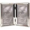 Lawrence Frames Bead Border Design, 4x6 Double, Silver