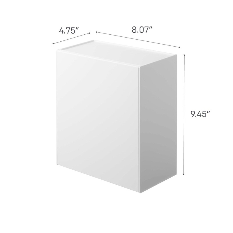 YAMAZAKI Home Tower Wall Mounted Storage Or Trash Bin With