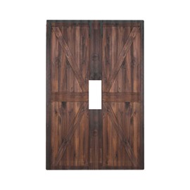 Wpshijia Light Switch Cover Rustic Brown Barn Door Retro Wood Plank 1 Gang Wall Plate Cover Country Single Toggle Outlet Covers Decorative Switchplate Electrical Faceplate for Bathroom Home Decor