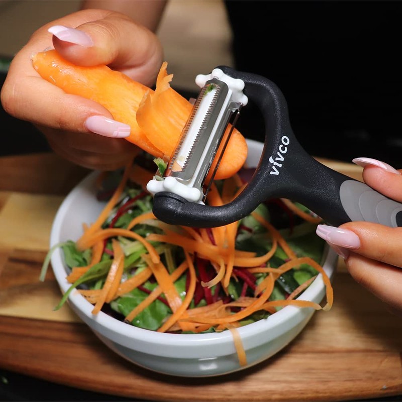 Vivco Kitchen 3 in 1 Y Multifunction Peeler - White