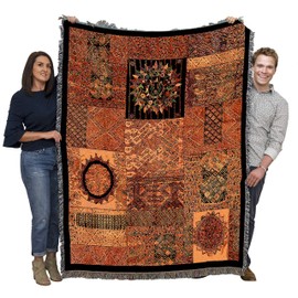 Pure Country Weavers Guatemala Tapestry Blanket - Central America Gift Throw Woven from Cotton - Made in The USA (72x54)