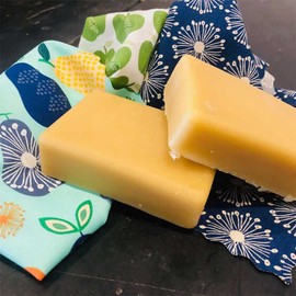 HoneyBee Beeswax Wrap Refresher Bar - Make Your Own or Rejuvenate Old Wraps