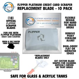 Flipper Platinum Scraper Plastic Replacement Blades (10-Pack)