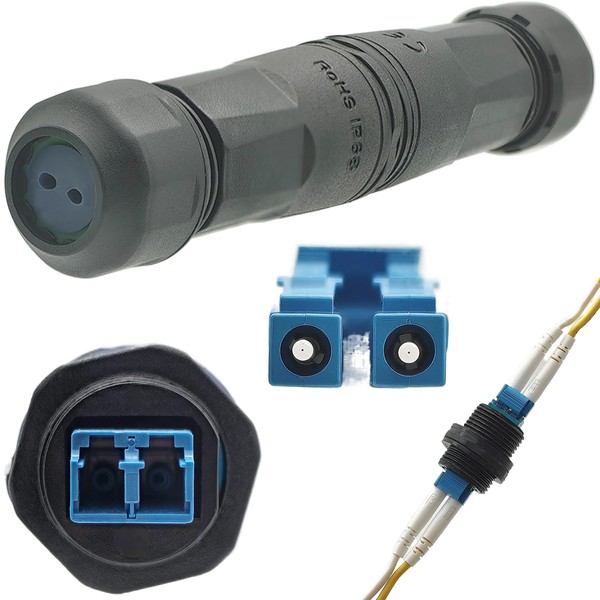LC Coupler, CTRICALVER Waterproof LC-UPC Fibre Connector used to connect