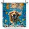 ASDCXZ Shower Curtain Dog 180 x 200 cm, Funny Dog