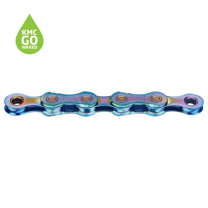 KMC X11 Waxed 11 Speed Chain, Aurora Blue, 118 Link