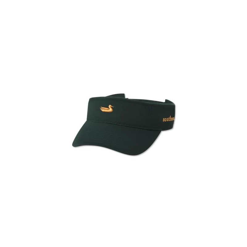 Southern Marsh Washed Visor, Verde oscuro con amarillo, Talla única